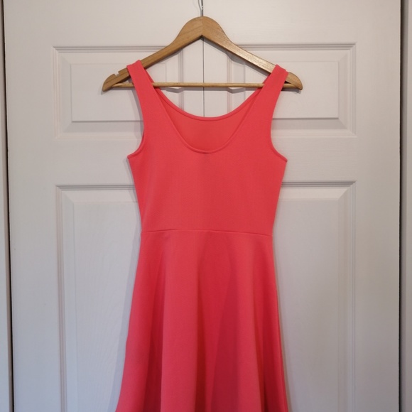 DIVIDED Skater Fit and Flare Coral Minidress NWOT - Picture 2 of 5